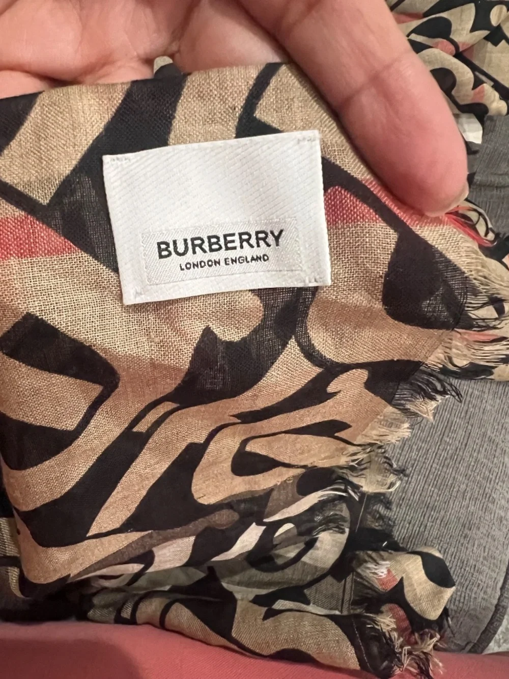 Burberry monogram print